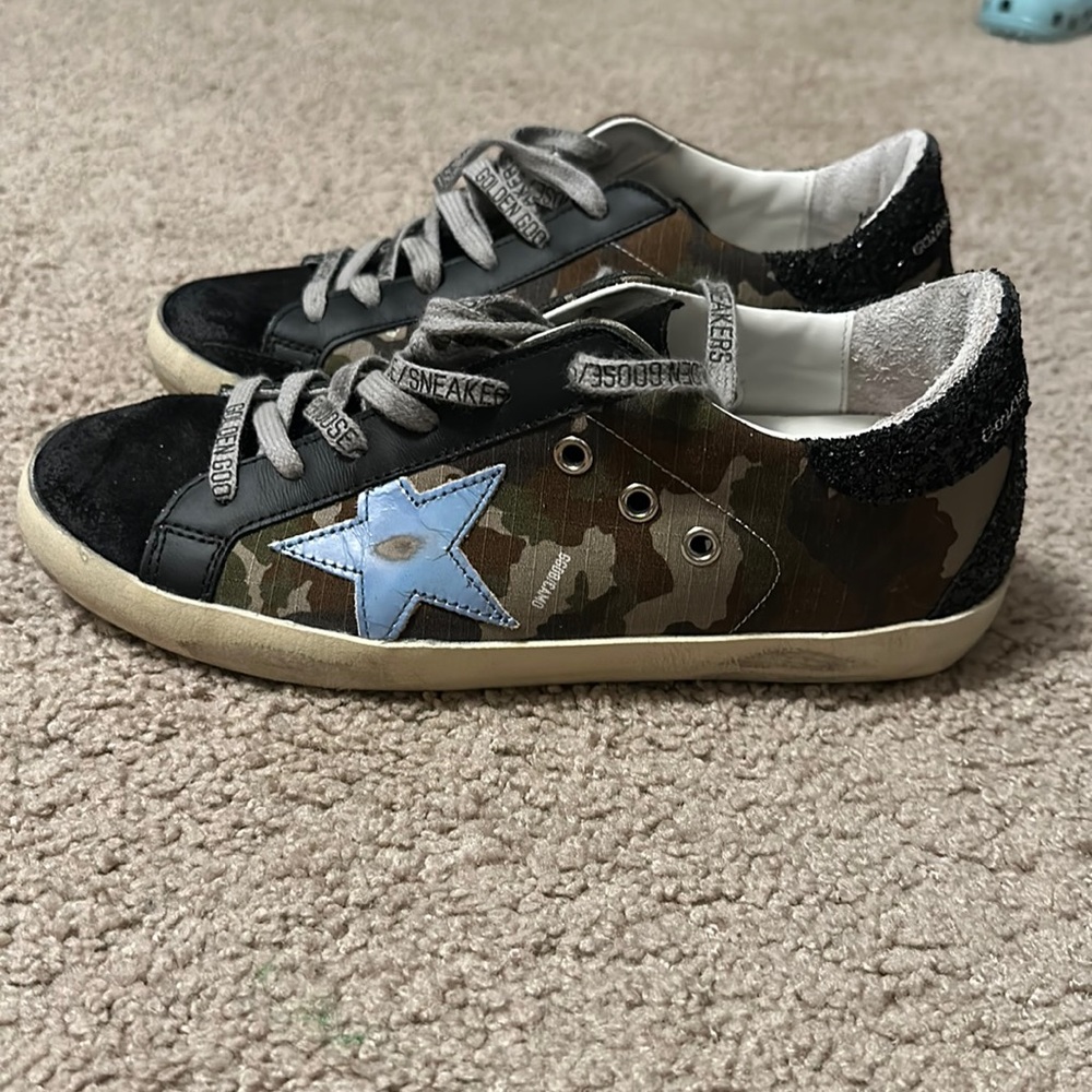 Limited Edition Camo Golden Goose Superstars